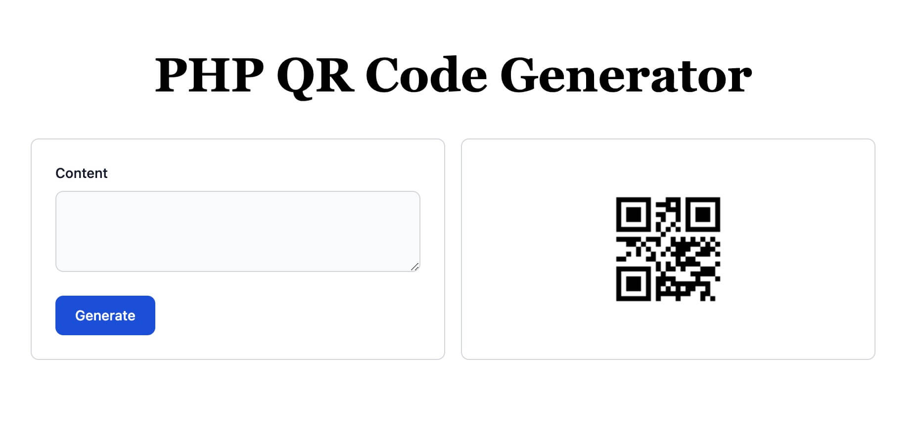 Php qr code не работает